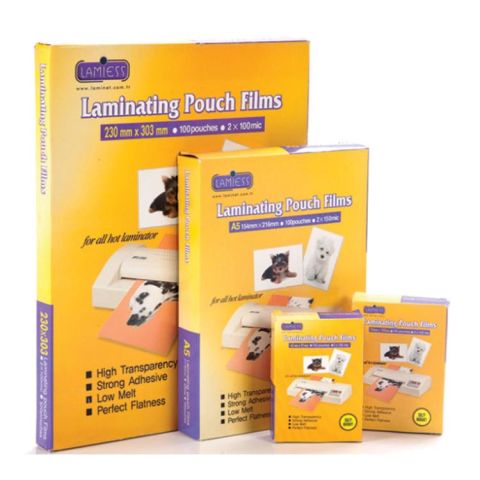 Lamiess 148 X 216 Mm 125 Mıc.Mat Polyester Laminasyon Filmi (100'Lü)