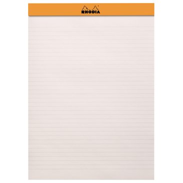 Rhodia A4 Siyah Kapak Çizgili Bloknot 70 Sayfa