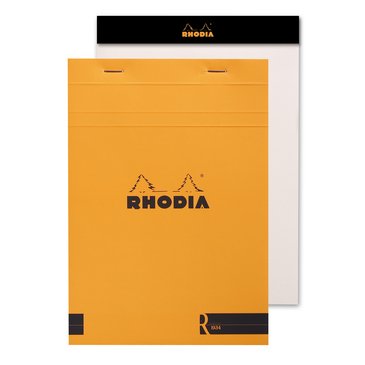 Rhodia A4 Siyah Kapak Çizgili Bloknot 70 Sayfa