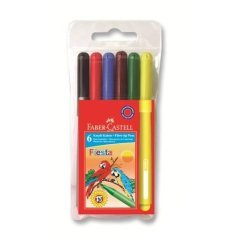 Faber-Castell Fiesta Keçeli Kalem 6'lı