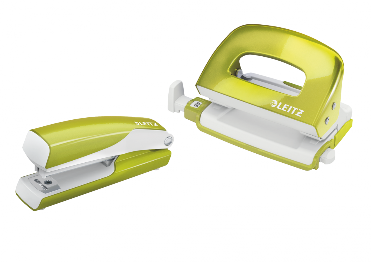 Leitz NeXXt Serisi WOW Metal Mini Zımba ve Delgeç Set