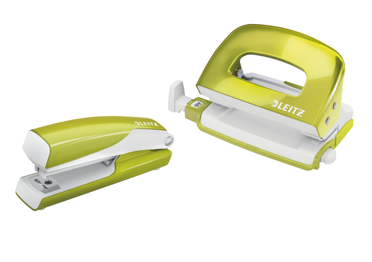 Leitz NeXXt Serisi WOW Metal Mini Zımba ve Delgeç Set