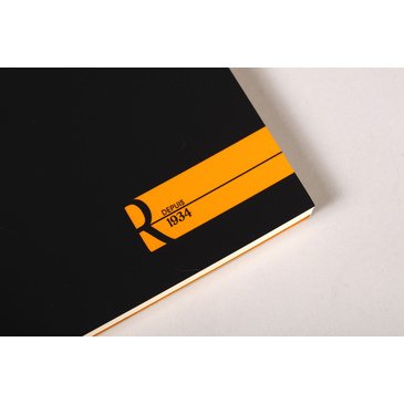 Rhodia A4 Siyah Kapak Çizgisiz Bloknot 70 Sayfa