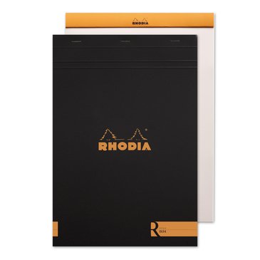 Rhodia A4 Siyah Kapak Çizgisiz Bloknot 70 Sayfa
