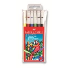 Faber-Castell Keçeli Boya Kalemi 6'lı Poşet