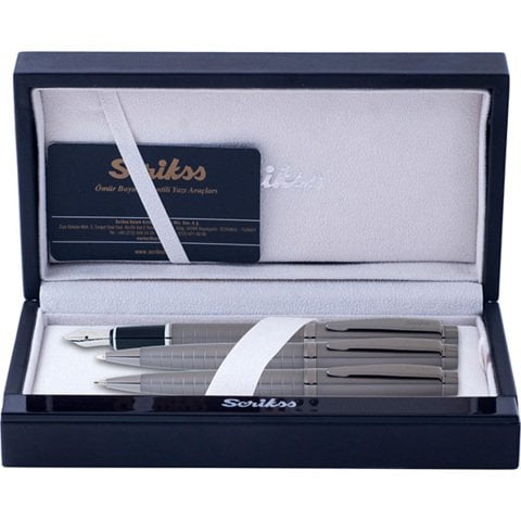 Scrikss 38 3 Lü Kalen Takımı Karbon Gri