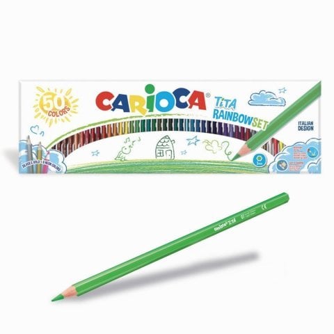 Carioca Tita Kuru Boya Seti Gökkuşağı 50 Renk