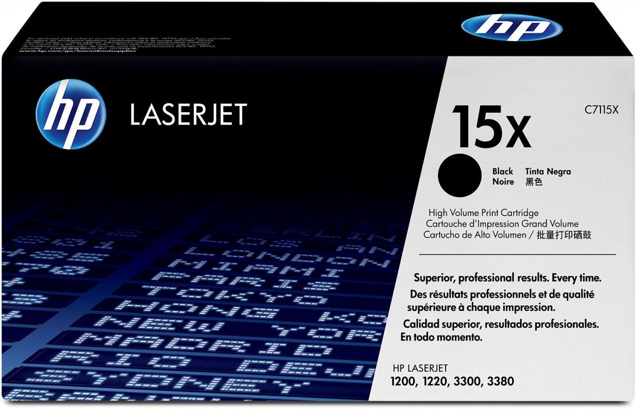 HP 15X Yüksek Kapasiteli Siyah Orijinal LaserJet Toner