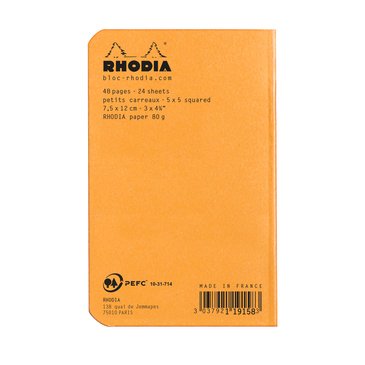 Rhodia Basic Turuncu Kapak Kareli Not Defteri 7.5x12cm