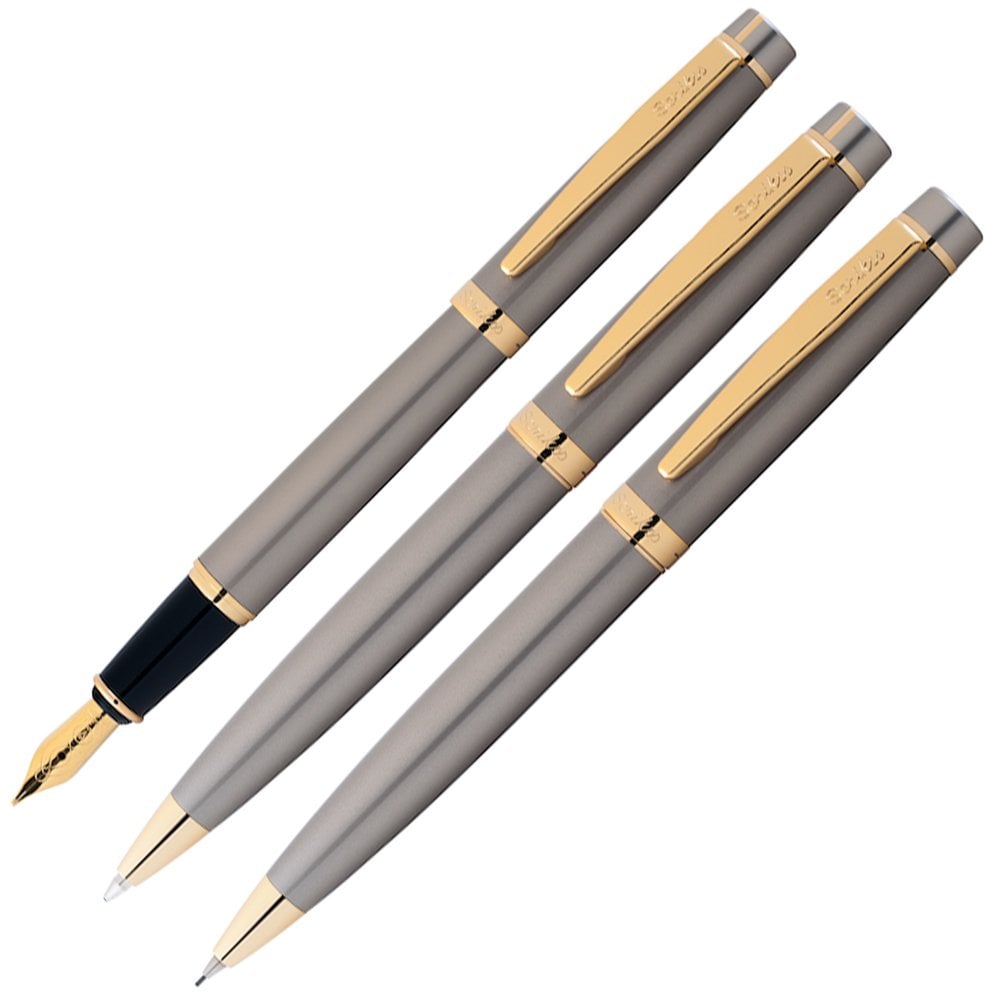 Scrikss 38 3 Lü Kalem Taımık Saten Altın