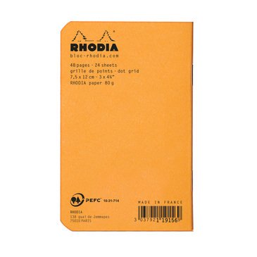 Rhodia Turuncu Kapak Dot Not Defteri 7.5x12cm