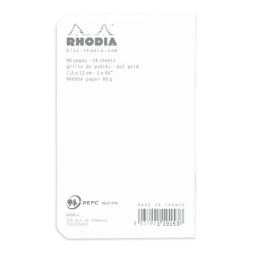 Rhodia Beyaz Kapak Dot Not Defteri 7.5x12cm
