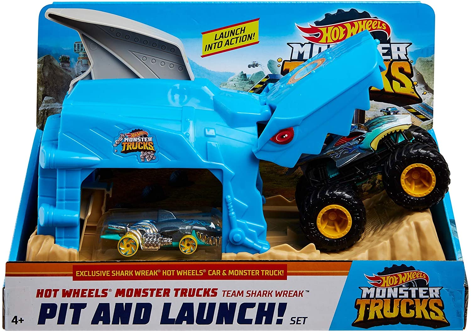 Hot Wheels Monster Trucks Fırlatıcılı Oyun Seti GKY03
