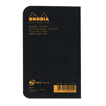 Rhodia Siyah Kapak Dot Not Defteri 7.5x12cm