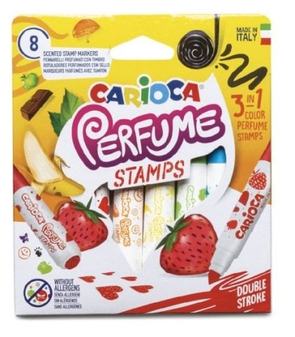 Carioca Parfümlü Damgalı Keçeli Boya Kalem Seti 8 Renk
