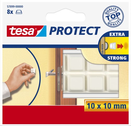 Tesa Kapı Çarpmalarına Koruma Tamponu Beyaz