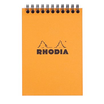 Rhodia A6 Turuncu Kapak Spiralli Kareli Bloknot