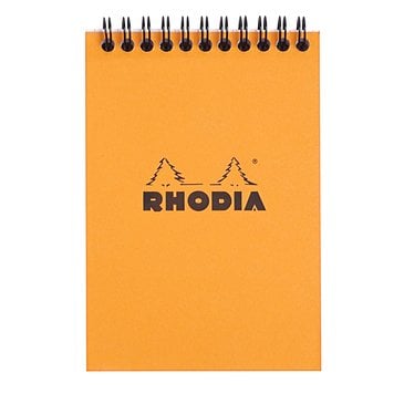 Rhodia A5 Turuncu Kapak Spiralli Kareli Bloknot