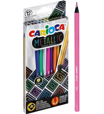 Carioca Metalik Kuru Boya Seti 12 Renk