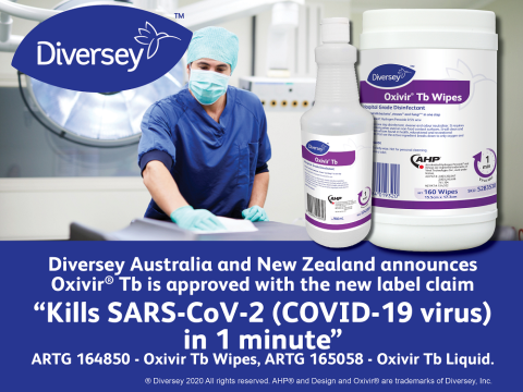 Diversey Oxivir Excel Dezenfektan Mendil 30'lu