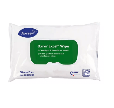 Diversey Oxivir Excel Dezenfektan Mendil 30'lu