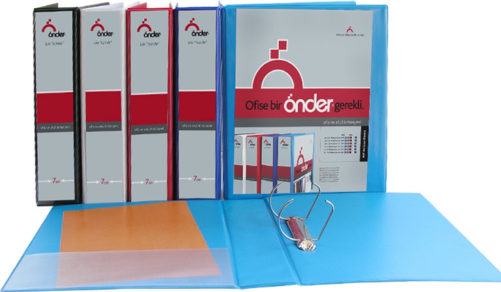 Önder 2007 A4 Sunum Klasörü 2 Halka 7cm. Siyah