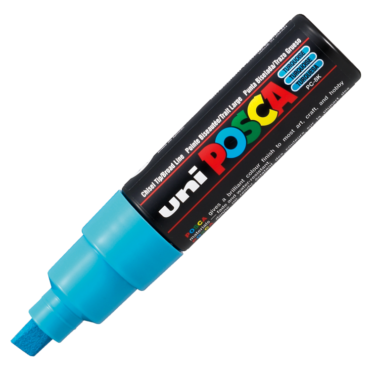 Uni POSCA 8.0 Su Bazlı Poster Markörü Turkuaz