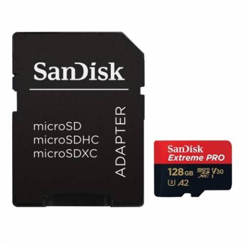 Sandisk Extreme PRO 128GB MicroSDXC UHS-1 A2 170MB/s SDSQXCY-128G-GN6MA