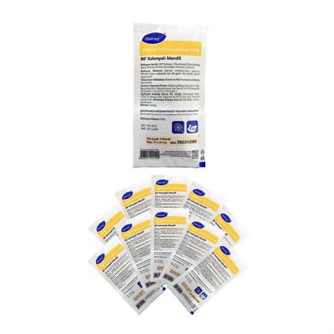 Diversey Soft Care Lemon Fresh Limon Kolonyalı Mendil 80 Derece 10 Lu