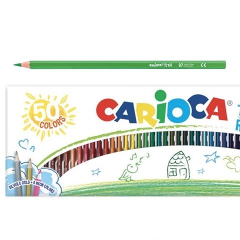 Carioca Pastel Renk Kuru Boya Seti 24 Renk
