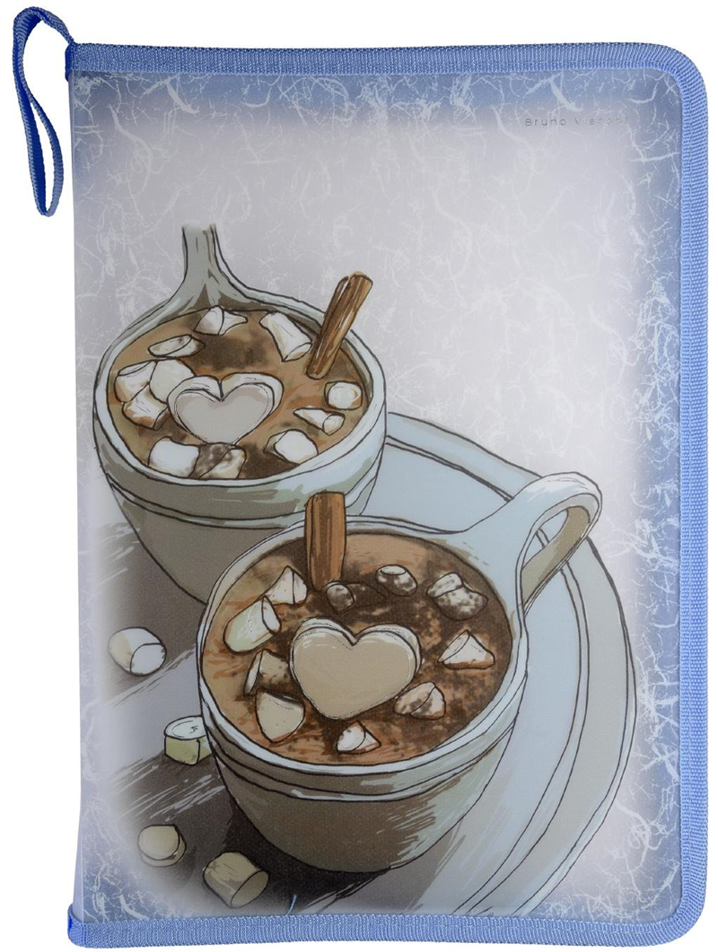 Bruno Visconti Fermuarlı Dosya A4 Sıcak Çikolata 14-032/06