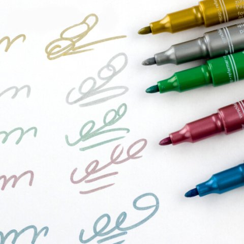 Staedtler Metalik Marker Silver 1-2mm 8323-81
