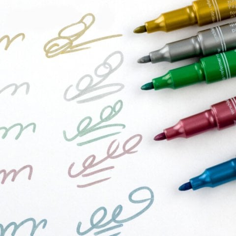 Staedtler Metalik Marker Silver 1-2mm 8323-81