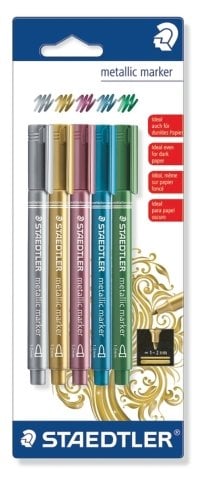 Staedtler Metalik Marker 5'li Set 1-2mm 8323-S BK5