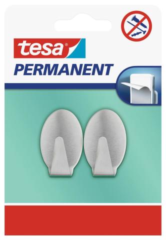 Tesa Kendinden Yapışkanlı Oval Beyaz Askı