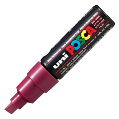 Uni POSCA 8.0 Su Bazlı Poster Markörü Şarap Kırmızı