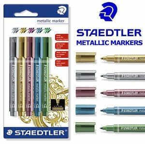 Staedtler Metalik Marker 6'lı Set 1-2mm 8323-SWP6P
