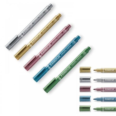 Staedtler Metalik Marker 6'lı Set 1-2mm 8323-SWP6P