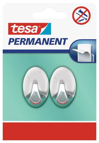Tesa Kendinden Yapışkanlı Oval Küçük Beyaz Askı