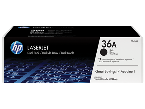 HP 36A 2'li Paket Siyah Orijinal LaserJet Toner Kartuşları (CB436AD)