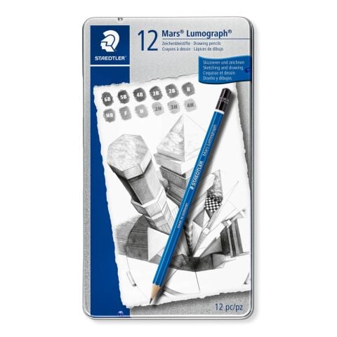 Staedtler Dereceli Kalem Mars Lumograph 12'li 6B-4H