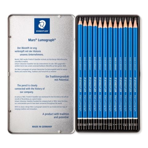 Staedtler Dereceli Kalem Mars Lumograph 12'li 6B-4H