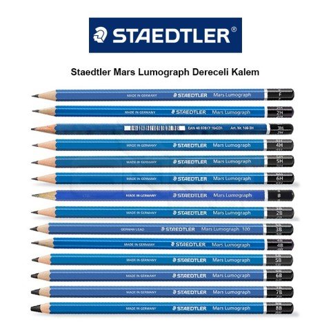 Staedtler Dereceli Kalem Mars Lumograph 12'li 6B-4H