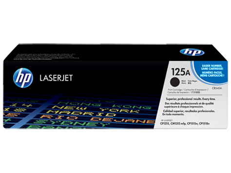 HP 125A Siyah Orijinal LaserJet Toner Kartuşu (CB540A)