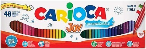 Carioca Joy Süper Yıkanabilir Keçeli Boya Kalem Seti 48 Renk