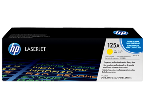 HP 125A Sarı Orijinal LaserJet Toner Kartuşu (CB542A)