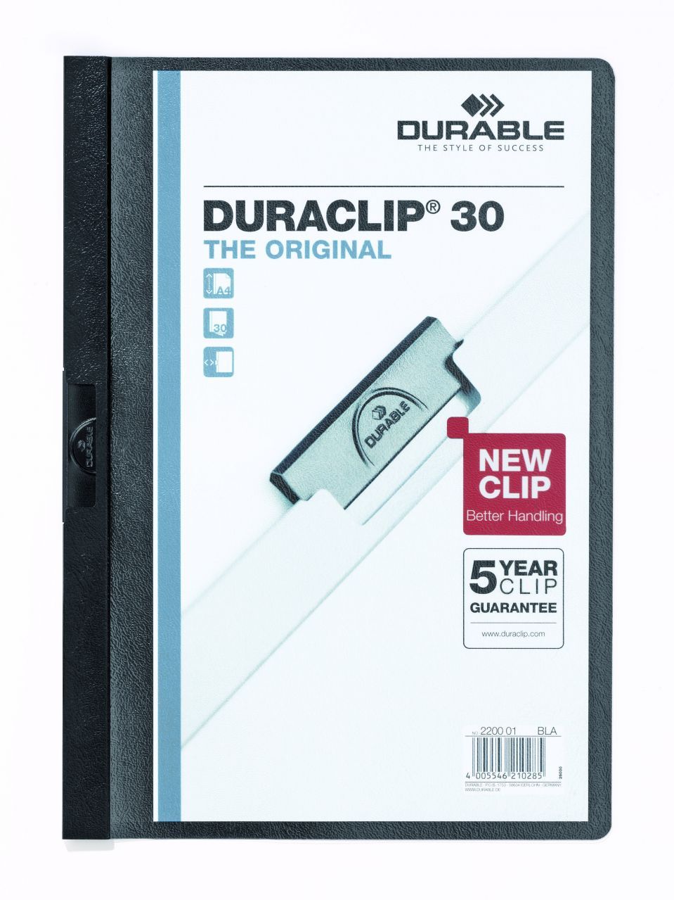 Durable Duraclip Original 30 Sayfa Kapasiteli - Siyah