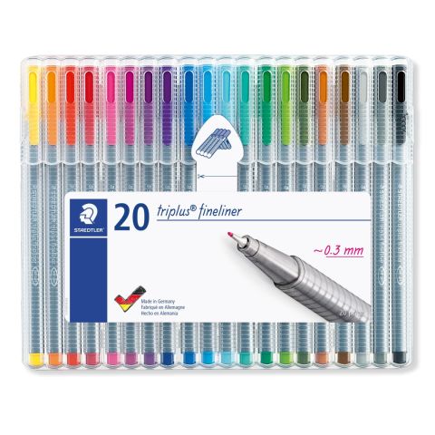 Staedtler Triplus Fineliner Kalem Seti 20 Renk 0.3mm