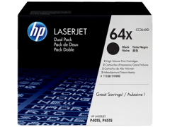 HP 64X 2-pack High Yield Black Original LaserJet Toner Cartridges (CC364XD)