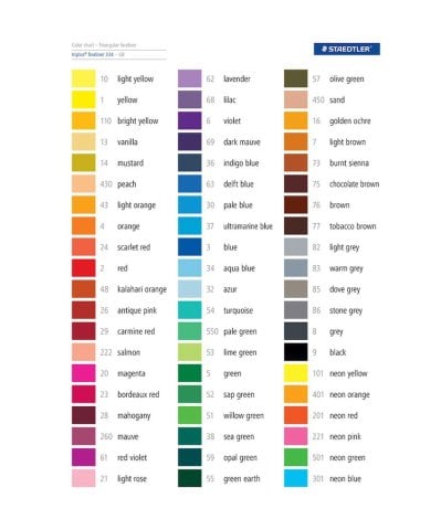 Staedtler Triplus Fineliner Kalem Seti 60 Renk 0.3mm